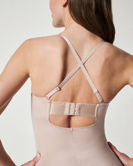 SPANXshape™ Suit Your Fancy Strapless Cupped Brief Bodysuit | Champagne Beige