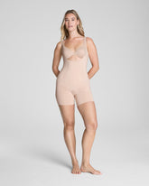 SPANXsculptâ„¢ OnCore Open-Bust Mid-Thigh Bodysuit | Soft Nude