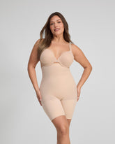 SPANXsculptâ„¢ Seamless Power High-Waisted Mid-Thigh Short | Soft Nude