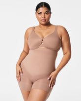 SPANXsculptâ„¢ Seamless Power High-Waisted Shorty | Cafe Au Lait