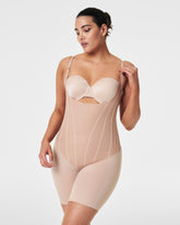 SPANXsupersculptâ„¢ TotalContour Open-Bust Mid-Thigh Bodysuit
