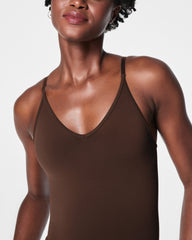 SPANXsculpt™ Seamless Power Thong Bodysuit | Chestnut Brown