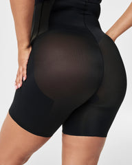 SPANXsupersculpt™ TotalContour High-Waisted Mid-Thigh Short | Very Black