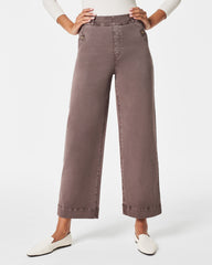 SPANX® Stretch Twill Pull-On Cropped Pant | Smoke