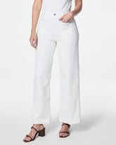 SPANXshape™ Original EveryWear Cropped Wide Leg Jeans with Patch Pockets | White