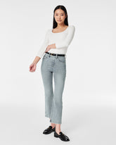 Stretch Rib Long-Sleeve Top