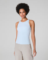 SPANXsmoothâ„¢ Jersey High Neck Tank | Sky