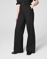 SPANXsupersmooth™ Stretch Twill Wide Leg Pant | Classic Black