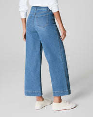 SPANXshape™ Original EveryWear Cropped Wide Leg Jeans | Stonewashed Blue