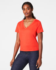 SPANX® Cotton V-Neck Tee