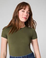 SPANXsmooth™ Jersey Crewneck Tee | Dark Pine