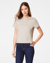SPANX® Cotton Crewneck Tee | Bone