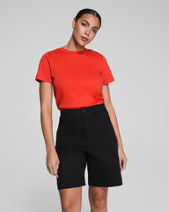 SPANX® Cotton Crewneck Tee | Poppy