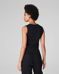 SPANX® Cotton Crewneck Tank | Classic Black