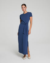 SPANX AirEssentials® Tie-Waist Maxi Dress | Faded Indigo