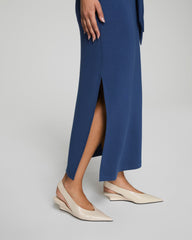 SPANX AirEssentials® Tie-Waist Maxi Dress | Faded Indigo