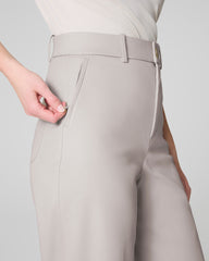 SPANXsupersmooth™ Stretch Twill Cropped Wide Leg Pant | Bone