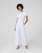 SPANXsupersmoothâ„¢ Stretch Twill Cropped Wide Leg Pant | Classic White