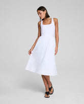 SPANXsmoothâ„¢ Jersey Scoop Neck Tank Midi Dress | Classic White