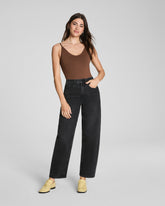 SPANXshapeâ„¢ Authentic 360 Barrel Leg Jeans | Carbon