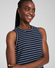 SPANX AirEssentials® Stripe Maxi Tank Dress | Timeless Navy Stripe