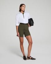 SPANXsupersmoothâ„¢ Stretch Twill Short, 7" | Dark Pine