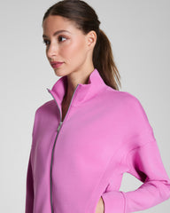 SPANX AirEssentials® Track Jacket | Pink Geranium