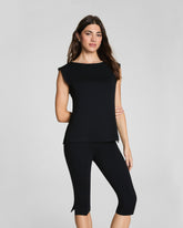 SPANX® Sleek Jersey High Neck Tee