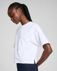 SPANX® Cotton Cropped Tee | Classic White
