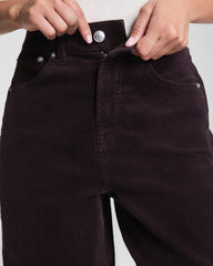 SPANXshape™ Authentic 360 Corduroy Barrel Leg Jeans | Truffle Brown