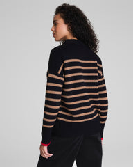 La Ligne Marin Sweater | Black / Camel