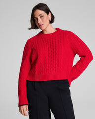 La Ligne Cropped Cable Marin Sweater
