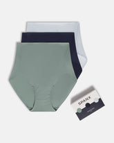 SPANXsmooth™ Fit-To-You Brief 3-Pack Box | Fern/Timeless Navy/Sky