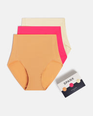 SPANXsmooth™ Fit-To-You Brief 3-Pack Box | Amber Haze/Tulip/Daffodil