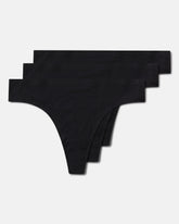 SPANXsmooth™ Fit-To-You Modal Thong 3-Pack Box | Very Black