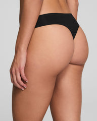 SPANXsmooth™ Fit-To-You Supima® Cotton Thong 3-Pack | Very Black