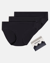 SPANXsmooth™ Fit-To-You Supima® Cotton Bikini 3-Pack | Very Black