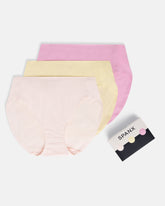 SPANXsmooth™ Fit-To-You Supima® Cotton Brief 3-Pack | Pink Blossom/Daffodil/Petunia