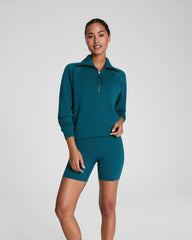 SPANX AirEssentials® Half Zip | Emerald Bay