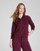 SPANX AirEssentials® Half Zip | Plum Berry