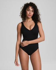 SPANXshape™ Swim Pique Plunge One-Piece