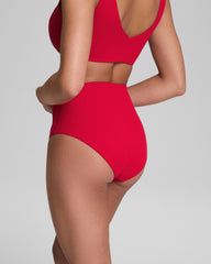 SPANXshape™ Swim Pique Hi-Rise Cheeky Bottom | Spanx Red