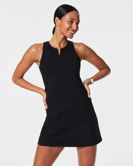 SPANXshape™ Get Moving Zip Front Dress | Very Black
