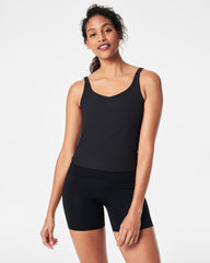 SPANX® Get Moving Contour Rib Shelf Tank | Very Black