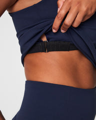 SPANX® Get Moving Contour Crossback Shelf Tank | Timeless Navy