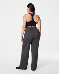 SPANXsmooth™ SoftStretch Wide Leg Pant | Very Black / Dark Ash Heather