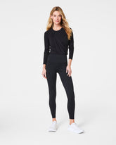 SPANX® Better Base Long Sleeve Wrap Top | Very Black