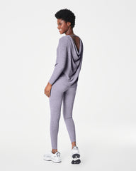 SPANX® SoftStretch Open-Back Long Sleeve Top | Violet Grey