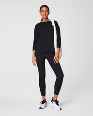 SPANX® Outpace Long Sleeve Top | Very Black