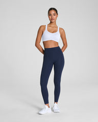 SPANXshape™ CoreLuxe Full-Length Leggings with Mid-Tummy Compression | Timeless Navy